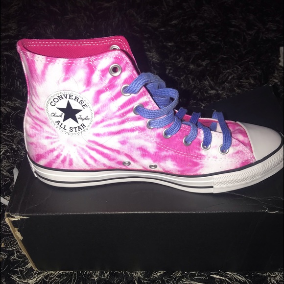 Converse Shoes - Never Worn Pink Tye Dye Converse Womens:11 / Men:9